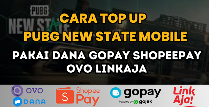 Cara Top Up PUBG New State Mobile Pakai Dana Gopay Shopeepay Ovo Linkaja